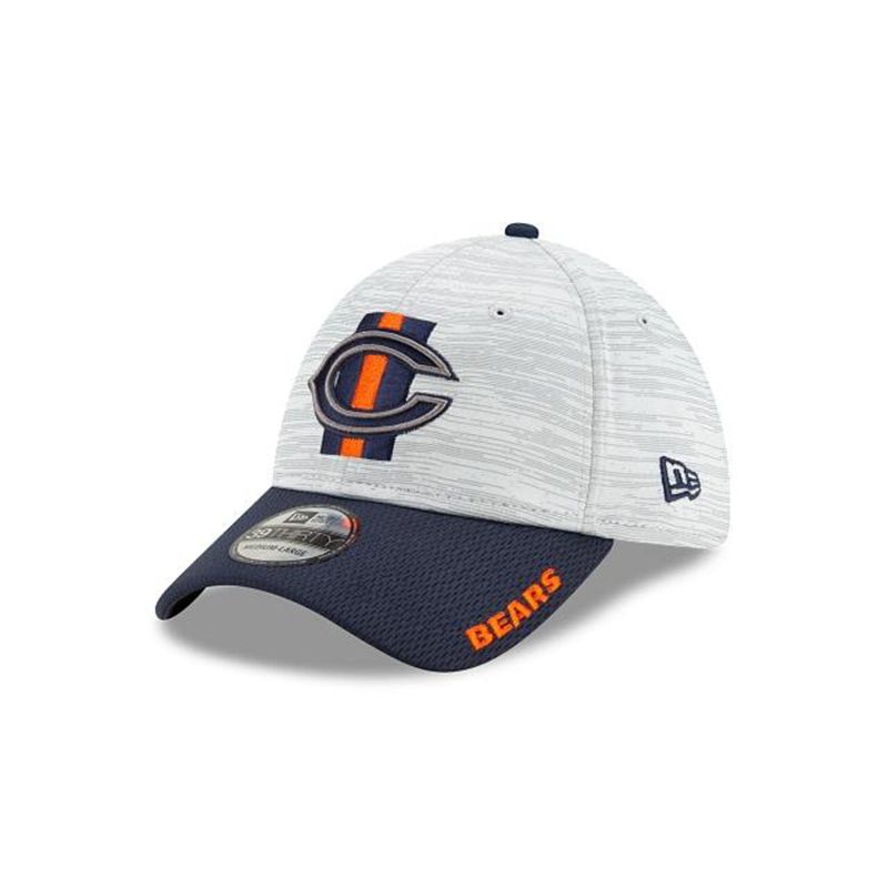 NFL Chicago Bears Official Training 39Thirty Stretch Fit (JXY5486) - Blue New Era Caps